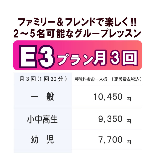 料金プランE3